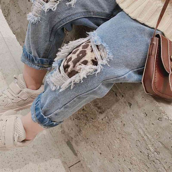 autumn winter arrival kids fashion leopard hole jeans denim harem trousers girl 210528, Blue
autumn winter arrival kids fashion leopard hole jeans denim harem trousers girl 210528, Blue