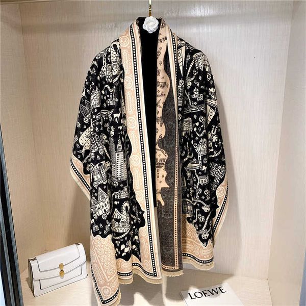 smell cashew flower with camel shoulder scarf dual-purpose korean version ins trendy women's winter versatile wave point warm bib, Blue;gray
smell cashew flower with camel shoulder scarf dual-purpose korean version ins trendy women's winter versatile wave point warm bib, Blue;gray