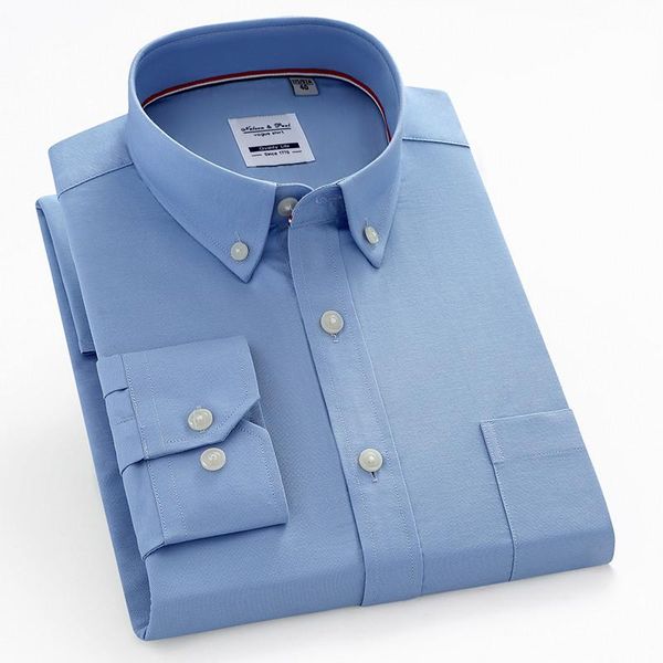 men's casual shirts oxford shirt long sleeve solid blue 100% pure cotton regular-fit pocket office party wedding checked social, White;black
men's casual shirts oxford shirt long sleeve solid blue 100% pure cotton regular-fit pocket office party wedding checked social, White;black