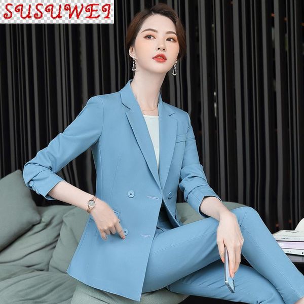 fabric professional women's pants suit feminine 2021 casual elegant ladies blazer jacket two-piece slim trousers two piece, White
fabric professional women's pants suit feminine 2021 casual elegant ladies blazer jacket two-piece slim trousers two piece, White