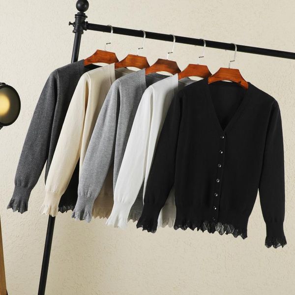 women's knits & tees 2021 korean style fashion long sleeve crochet ladies cardigans for clothing knitted sweaters woman female boler, White
women's knits & tees 2021 korean style fashion long sleeve crochet ladies cardigans for clothing knitted sweaters woman female boler, White