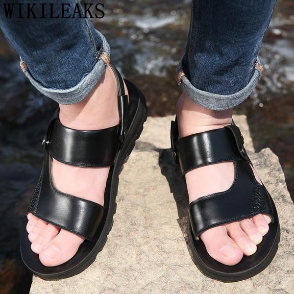 sandals men italian leather for slides mens summer designer shoes zandalias hombre sandalias de verano para, Black
sandals men italian leather for slides mens summer designer shoes zandalias hombre sandalias de verano para, Black