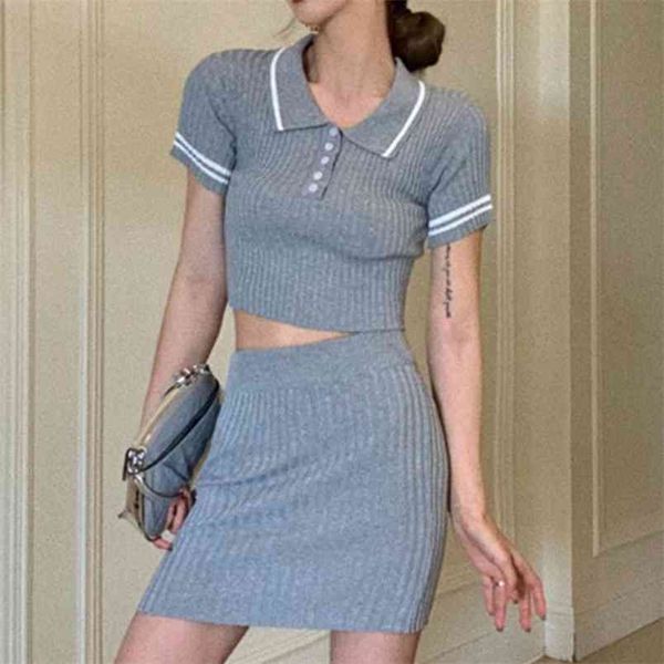 korean summer casual knit 2 piece set women short sleeve crop + sheath bodycon mini skirts sets elegant two suits 210514, White
korean summer casual knit 2 piece set women short sleeve crop + sheath bodycon mini skirts sets elegant two suits 210514, White