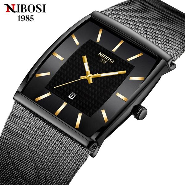 wristwatches nibosi square luxury mens watches stainless steel waterproof auto date clock quartz ultra thin wristwatch 2021 relogio masculin, Slivery;brown
wristwatches nibosi square luxury mens watches stainless steel waterproof auto date clock quartz ultra thin wristwatch 2021 relogio masculin, Slivery;brown