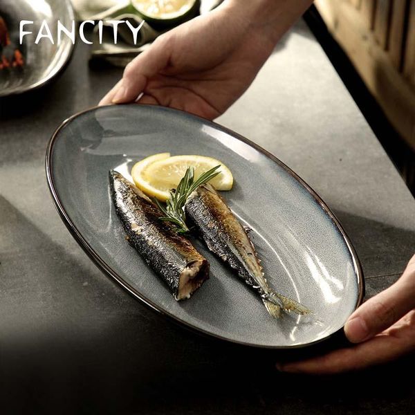 dishes & plates fancity high-value creative japanese fish plate large oval high-end ceramic commercial household deep dish
dishes & plates fancity high-value creative japanese fish plate large oval high-end ceramic commercial household deep dish
