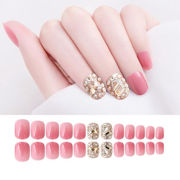 false nails fake diamond-encrusted pink butterfly short dressing nail stickers finished 24 with glue dl, Red;gold
false nails fake diamond-encrusted pink butterfly short dressing nail stickers finished 24 with glue dl, Red;gold