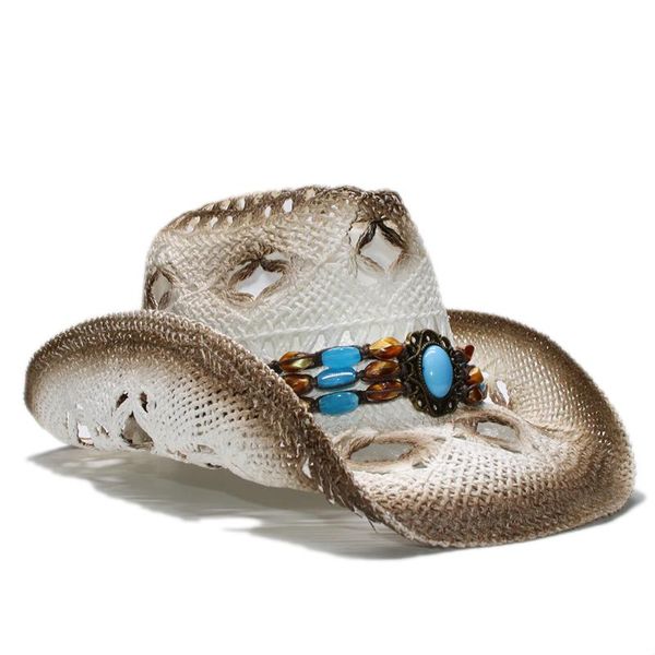 cloches retro summer women men's wide brim straw travel outdoor beach cowboy western cowgirl hat turquoise leather band ( 58cm, Blue;gray
cloches retro summer women men's wide brim straw travel outdoor beach cowboy western cowgirl hat turquoise leather band ( 58cm, Blue;gray
