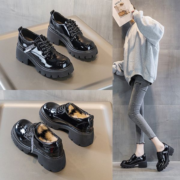 dress shoes autumn winter british style small leather platform square-headed shoes black hair women's kh2y
dress shoes autumn winter british style small leather platform square-headed shoes black hair women's kh2y