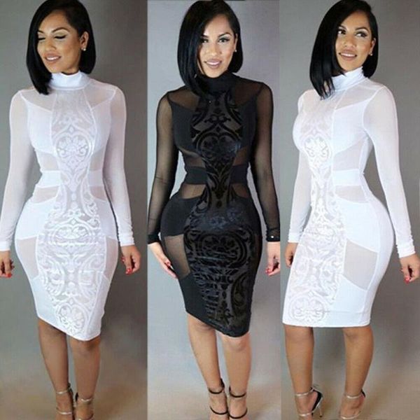 hirigin mesh see through dress women turtleneck long sleeve skinny party lace ladies clothes dresses bandage bodycon casual, Black;gray
hirigin mesh see through dress women turtleneck long sleeve skinny party lace ladies clothes dresses bandage bodycon casual, Black;gray