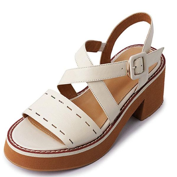 platform women sandals summer genuine leather chunky heels pumps 2021 fashion buckles casual party shoes woman dress, Black
platform women sandals summer genuine leather chunky heels pumps 2021 fashion buckles casual party shoes woman dress, Black