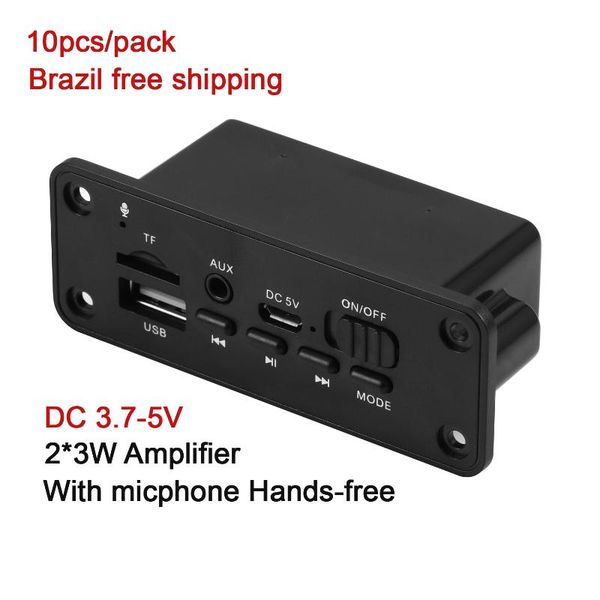 & mp4 players 10pcs/lot mp3 player decoder board 2*3w bluetooth 5.0 5v car fm radio module support tf usb aux handsrecord
& mp4 players 10pcs/lot mp3 player decoder board 2*3w bluetooth 5.0 5v car fm radio module support tf usb aux handsrecord