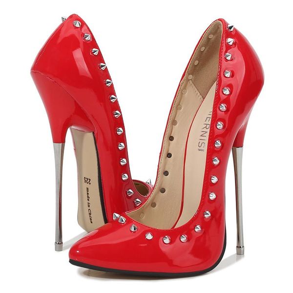 dress shoes 2021 women super pumps metal rivet 16cm thin high heel nightclub border performance fetish red wedding party plus size, Black
dress shoes 2021 women super pumps metal rivet 16cm thin high heel nightclub border performance fetish red wedding party plus size, Black