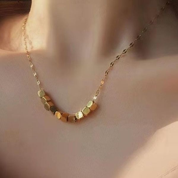 pendant necklaces style japanese and korean fashion clavicle chain ladies party gift titanium steel non-fading trend necklace, Silver
pendant necklaces style japanese and korean fashion clavicle chain ladies party gift titanium steel non-fading trend necklace, Silver