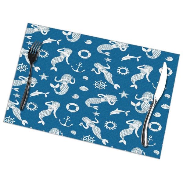 mats & pads set of 6 lovely cartoon mermaids and sea elements placemats for dining table place mat in kitchen accessories cup wine
mats & pads set of 6 lovely cartoon mermaids and sea elements placemats for dining table place mat in kitchen accessories cup wine
