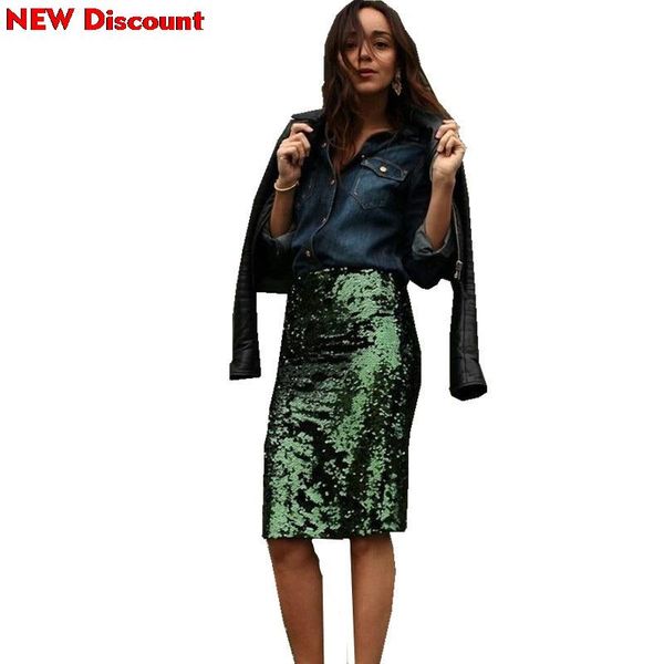 skirts high waist fashion women green sequin zipper package hip slim pencil midi skirt party wear 2021, Black
skirts high waist fashion women green sequin zipper package hip slim pencil midi skirt party wear 2021, Black