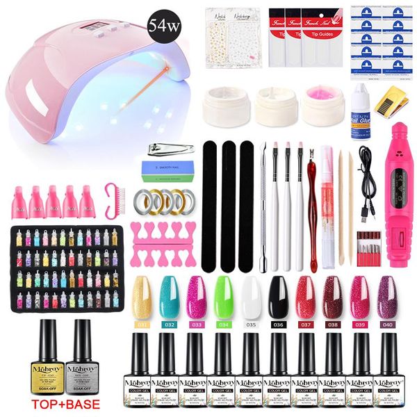 polish gel nail kit professional manicure set with 72w uv/led lamp full diy art tools for beginner kits
polish gel nail kit professional manicure set with 72w uv/led lamp full diy art tools for beginner kits
