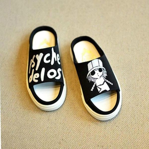 slipper funny boys slippers open toe leisure soft bottom kids anti-skid cartoon ab baby beach shoes girls, Black;grey
slipper funny boys slippers open toe leisure soft bottom kids anti-skid cartoon ab baby beach shoes girls, Black;grey
