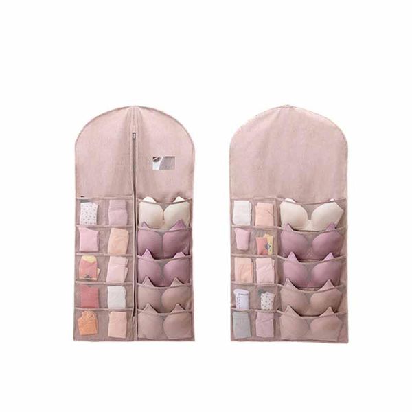 hanging baskets oxford cloth wall storage bag double-sided underwear bra socks finishing medium bag(rice pink)
hanging baskets oxford cloth wall storage bag double-sided underwear bra socks finishing medium bag(rice pink)