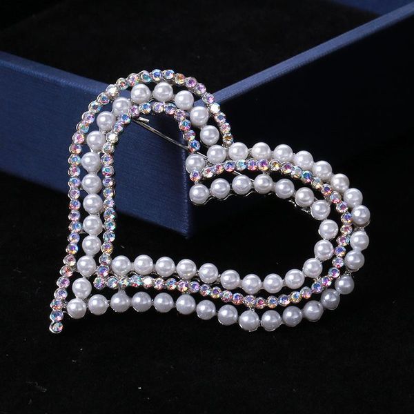pins, brooches creative pearl heart-shaped brooch for woman fashion cartoon coat sweater accessories, Gray
pins, brooches creative pearl heart-shaped brooch for woman fashion cartoon coat sweater accessories, Gray