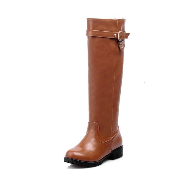 women's natural wool leather quality knee high boots brand buckle women winter shoes mazaio qehc, Black
women's natural wool leather quality knee high boots brand buckle women winter shoes mazaio qehc, Black