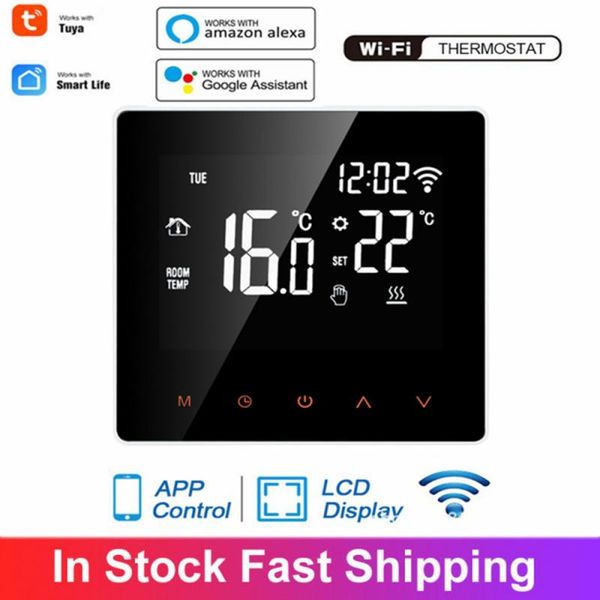 smart home control lcd touch digital electric floor heating thermostat tuya wifi temperature controller supports alexa google voice
smart home control lcd touch digital electric floor heating thermostat tuya wifi temperature controller supports alexa google voice