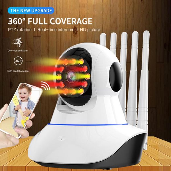 ip camera smart wifi 5 antenna signal enhancement home security wireless baby monitor ir night surveillance camcorders
ip camera smart wifi 5 antenna signal enhancement home security wireless baby monitor ir night surveillance camcorders