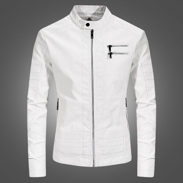 & fur faux men's white fashion mens locomotive pu youth korean slim leather jacket men tide, Black
& fur faux men's white fashion mens locomotive pu youth korean slim leather jacket men tide, Black