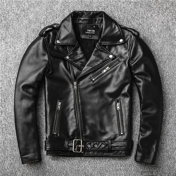 men's leather & faux classical perfecto jacket motorcycle jackets men zealand sheepskin black genuine coat slim 24''-27'
men's leather & faux classical perfecto jacket motorcycle jackets men zealand sheepskin black genuine coat slim 24''-27'