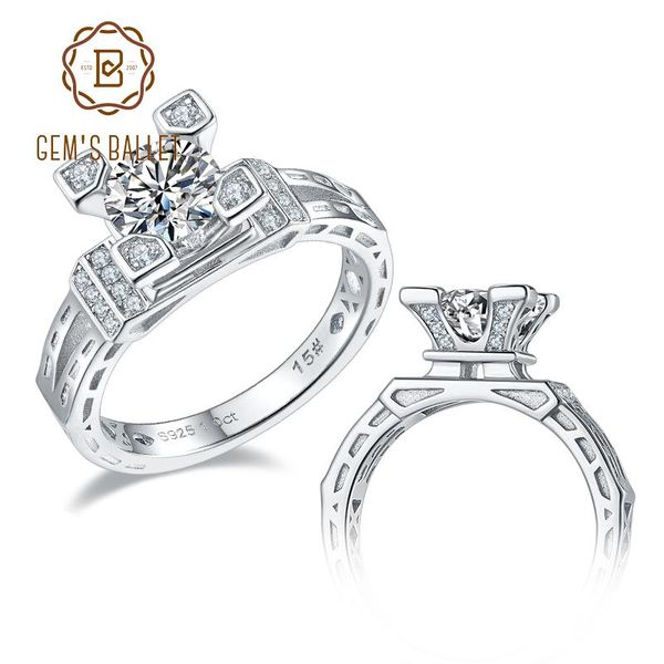 cluster rings gem's ballet 925 sterling silver moissanite ring 1ct round & baguette engagement setting for women wedding, Golden;silver
cluster rings gem's ballet 925 sterling silver moissanite ring 1ct round & baguette engagement setting for women wedding, Golden;silver