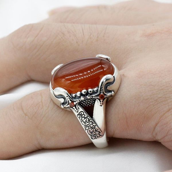 cluster rings solid 925 sterling silver wedding men's ring with natural agate stone turkish handmade luxury vintage, Golden;silver
cluster rings solid 925 sterling silver wedding men's ring with natural agate stone turkish handmade luxury vintage, Golden;silver