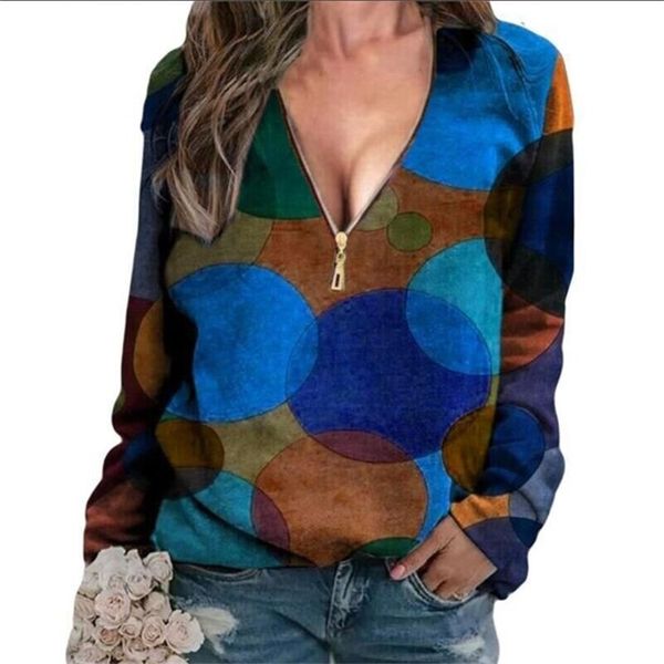 oversized women t-shirt spring long sleeve loose casual fashion zipper v neck t-shirt lady plus size pullover 210522, White
oversized women t-shirt spring long sleeve loose casual fashion zipper v neck t-shirt lady plus size pullover 210522, White