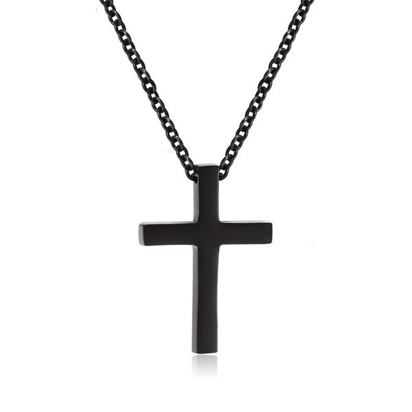 fashion design necklace pendant luxury jewelry listed j electroplated black cross titanium steel couple, Silver
fashion design necklace pendant luxury jewelry listed j electroplated black cross titanium steel couple, Silver