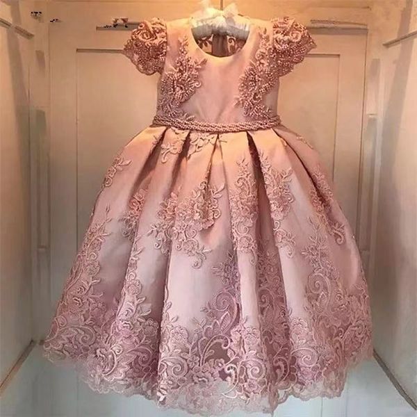 flower girl dresses a line jewel cap sleeve floor length girls pageant dresses with lace applique bow for wedding party, White;blue
flower girl dresses a line jewel cap sleeve floor length girls pageant dresses with lace applique bow for wedding party, White;blue