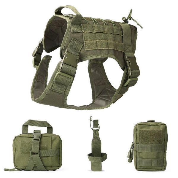 molle tactical dog vest breathable military clothes k9 harness adjustable size training hunting load jackets, Camo;black
molle tactical dog vest breathable military clothes k9 harness adjustable size training hunting load jackets, Camo;black