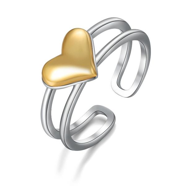 wedding rings gold love heart for women simple double layered knuckle stackable ring open adjustable size korean minimalist jewelry gift, Slivery;golden
wedding rings gold love heart for women simple double layered knuckle stackable ring open adjustable size korean minimalist jewelry gift, Slivery;golden