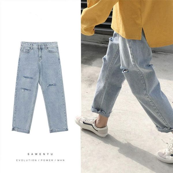 men's jeans men hole ripped stretch destroyed hip hop jean homme masculino fashion japan slim for male pants, Blue
men's jeans men hole ripped stretch destroyed hip hop jean homme masculino fashion japan slim for male pants, Blue