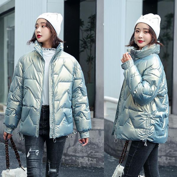 women's down & parkas jacket winter 2021 korean version of bright face wash-cotton coat short loose thick bread, Black
women's down & parkas jacket winter 2021 korean version of bright face wash-cotton coat short loose thick bread, Black