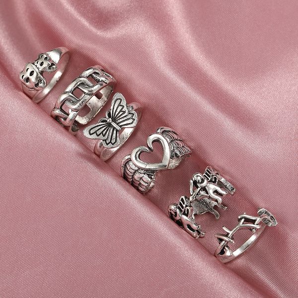 vintage verzilverd engelenvleugels ring voor womens gothic punk steampunk hart vlinder schedel sets partij sieraden 2021, Slivery;golden
vintage verzilverd engelenvleugels ring voor womens gothic punk steampunk hart vlinder schedel sets partij sieraden 2021, Slivery;golden