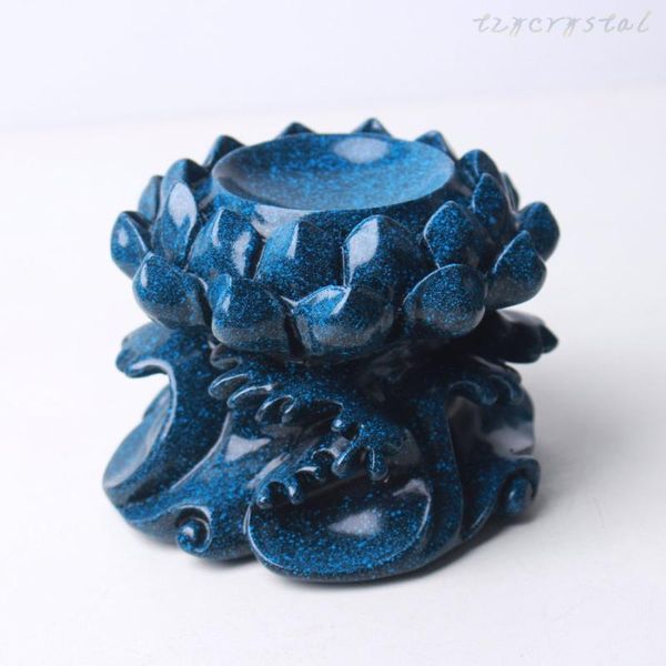 decorative objects & figurines 1pc fashion blue lotus shape sphere base home office display stand
decorative objects & figurines 1pc fashion blue lotus shape sphere base home office display stand
