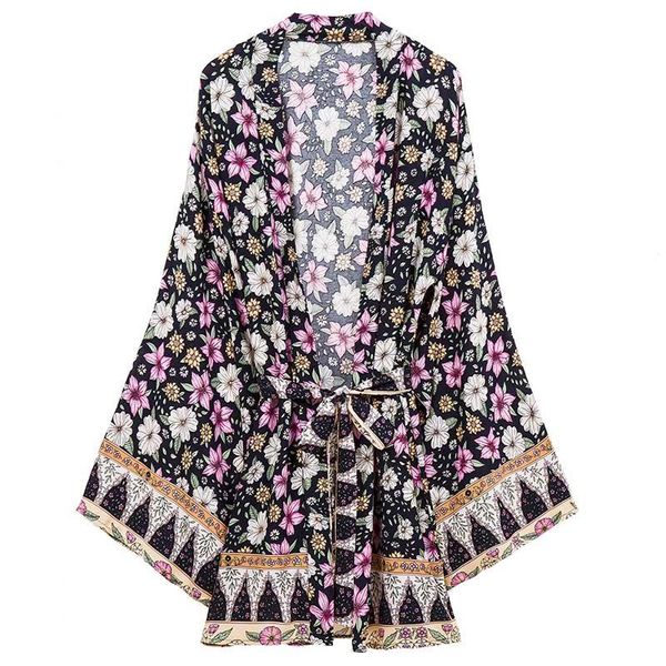 women's swimwear boho vintage rayon cotton short kimonos floral print beach cover ups sashes 3/4 sleeve curve plus size women clothing, White;black
women's swimwear boho vintage rayon cotton short kimonos floral print beach cover ups sashes 3/4 sleeve curve plus size women clothing, White;black