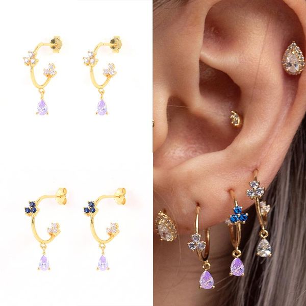 stud boako pendientes plata 925 earrings 2021 trend dangle earring for women purple zircon earing bijoux femme aretes, Golden;silver
stud boako pendientes plata 925 earrings 2021 trend dangle earring for women purple zircon earing bijoux femme aretes, Golden;silver