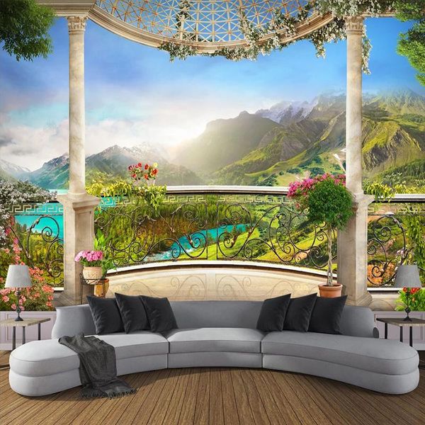 wallpapers custom po wallpaper mural 3d window balcony mountain scenery bedroom living room sofa tv background wall painting home decor
wallpapers custom po wallpaper mural 3d window balcony mountain scenery bedroom living room sofa tv background wall painting home decor