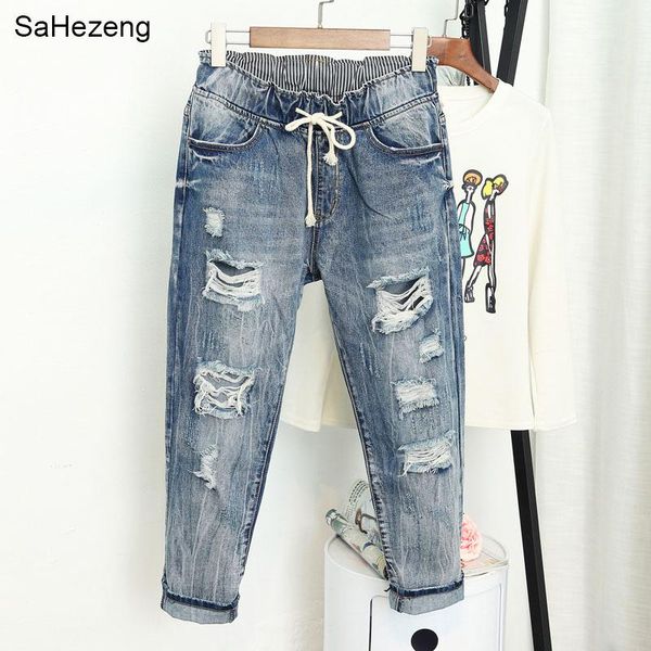women's jeans plus size xl-5xl vintage jean lace up woman mon ripped harem pants casual loose female denim trousers mujer wj62, Blue
women's jeans plus size xl-5xl vintage jean lace up woman mon ripped harem pants casual loose female denim trousers mujer wj62, Blue