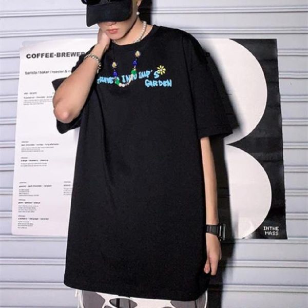 men's t-shirt graffiti grimacing print short sleeves loose slip shoulder casual cotton round collar t-shirts, White;black
men's t-shirt graffiti grimacing print short sleeves loose slip shoulder casual cotton round collar t-shirts, White;black