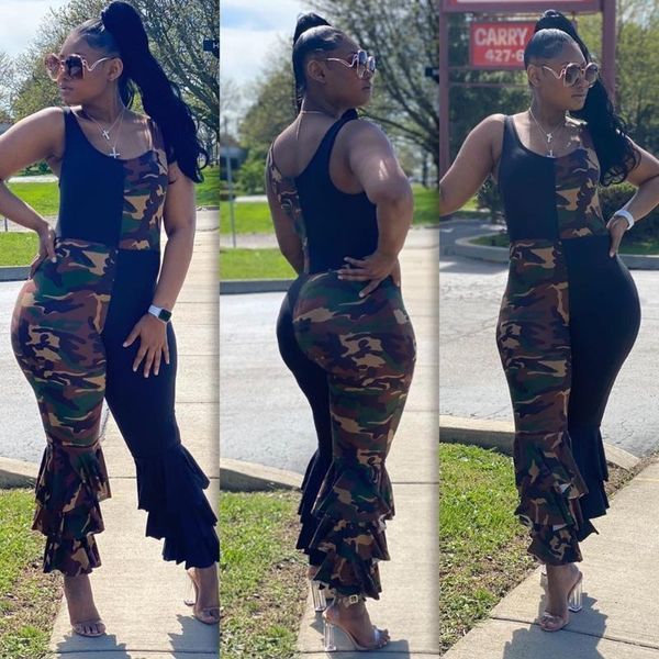 women's jumpsuits & rompers ruffles long women jumpsuit black+camouflage color sleeveless strapless fashion casual pants overalls summe, Black;white
women's jumpsuits & rompers ruffles long women jumpsuit black+camouflage color sleeveless strapless fashion casual pants overalls summe, Black;white