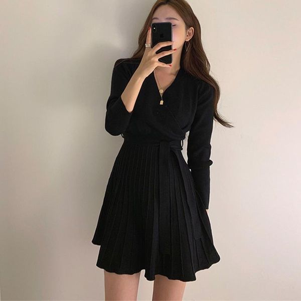 casual dresses spring autumn bouncy warm personality solid formal dress arrival elegant vintage knit elastic mini a-line, Black;gray
casual dresses spring autumn bouncy warm personality solid formal dress arrival elegant vintage knit elastic mini a-line, Black;gray