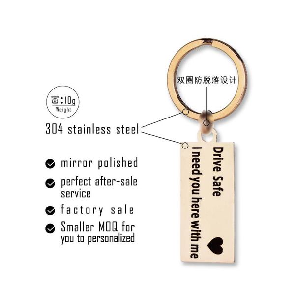 keychains 2pcs/lot double circle anti-shedding car keychain stainless steel key chain drive safe i need you here three color driving, Silver
keychains 2pcs/lot double circle anti-shedding car keychain stainless steel key chain drive safe i need you here three color driving, Silver