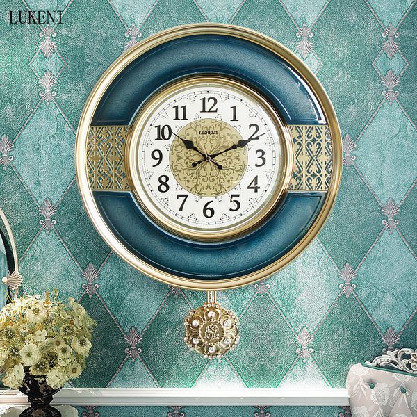 american large pendulum wall clock living room silent quartz bedroom clock wall luxury living room home decoration, Blue;slivery
american large pendulum wall clock living room silent quartz bedroom clock wall luxury living room home decoration, Blue;slivery