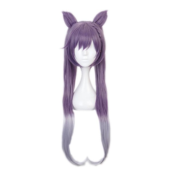 genshin impact keqing cosplay wig with ears gradient purple long curly ponytails heat resistant hair halloween role play, Black
genshin impact keqing cosplay wig with ears gradient purple long curly ponytails heat resistant hair halloween role play, Black