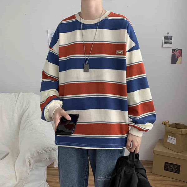 men's hoodies & sweatshirts high collar pullover striped printing coats bottomed long sleeve cotton streetwear casual m-2xl mfpl, Black
men's hoodies & sweatshirts high collar pullover striped printing coats bottomed long sleeve cotton streetwear casual m-2xl mfpl, Black